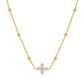 CZ Petal Necklace