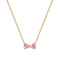 Pink Bow Necklace