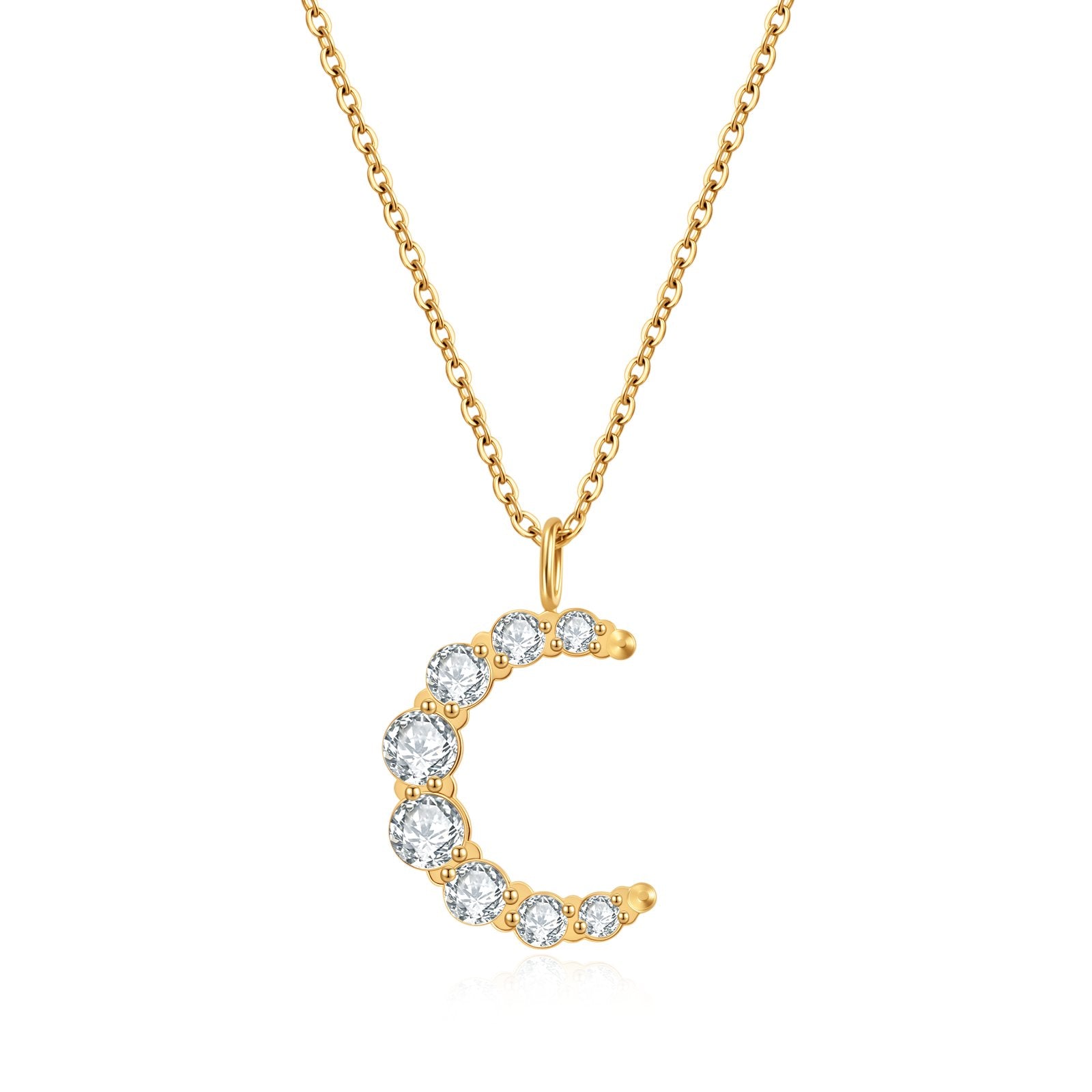 Crescent Sparkle Necklace