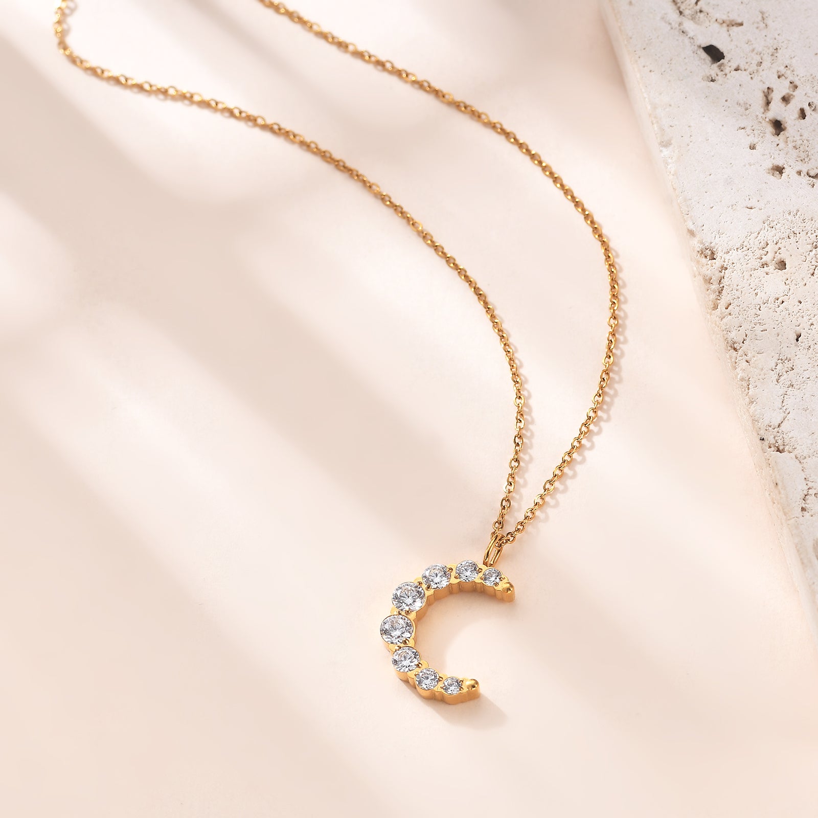 Crescent Sparkle Necklace