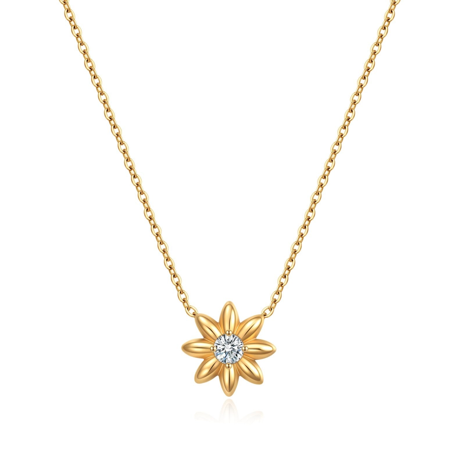 Sunbloom Solitaire Necklace