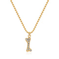 Pave CZ Bone Necklace