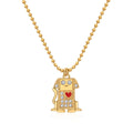 Cute Dog Heart Necklace