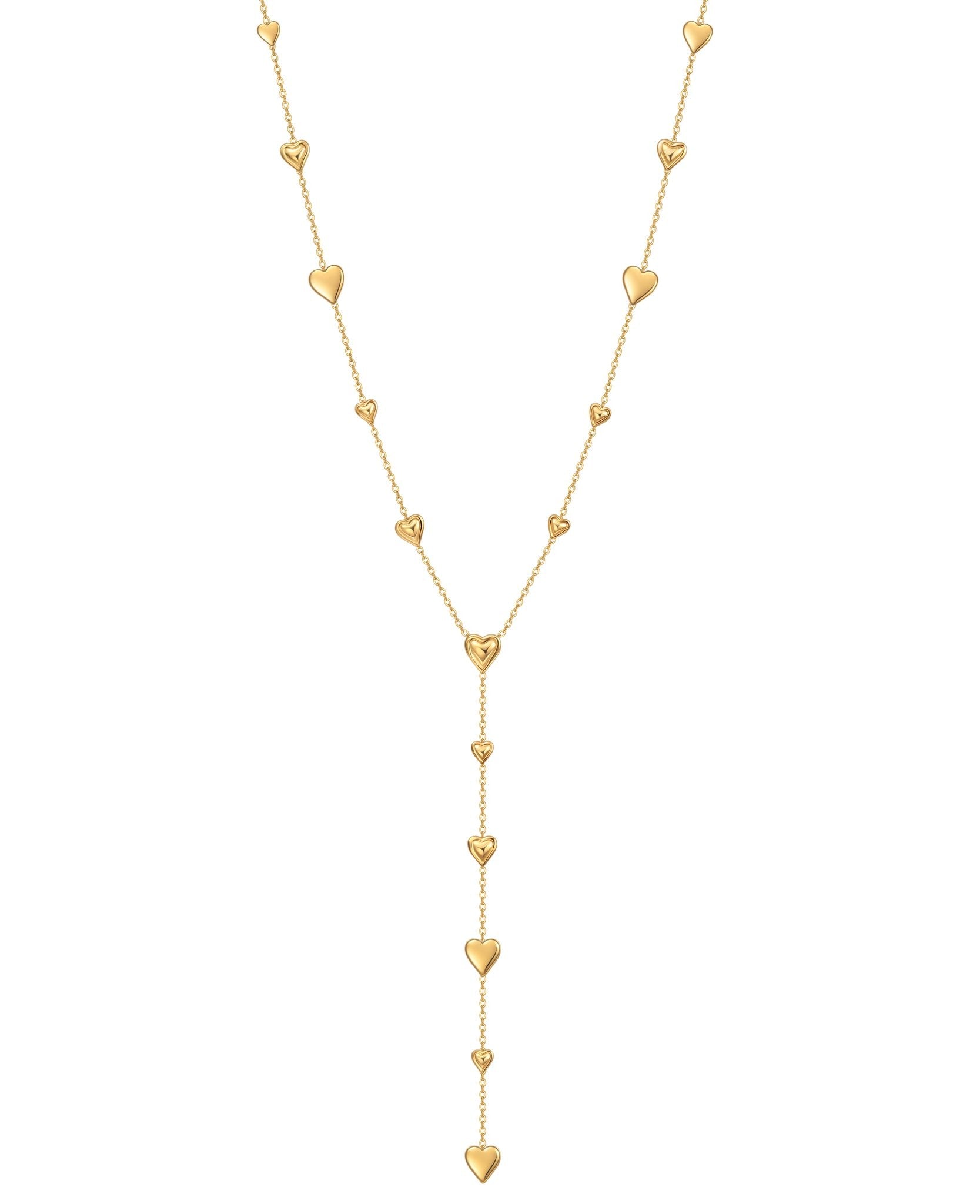Heart Tassel Y-Necklace