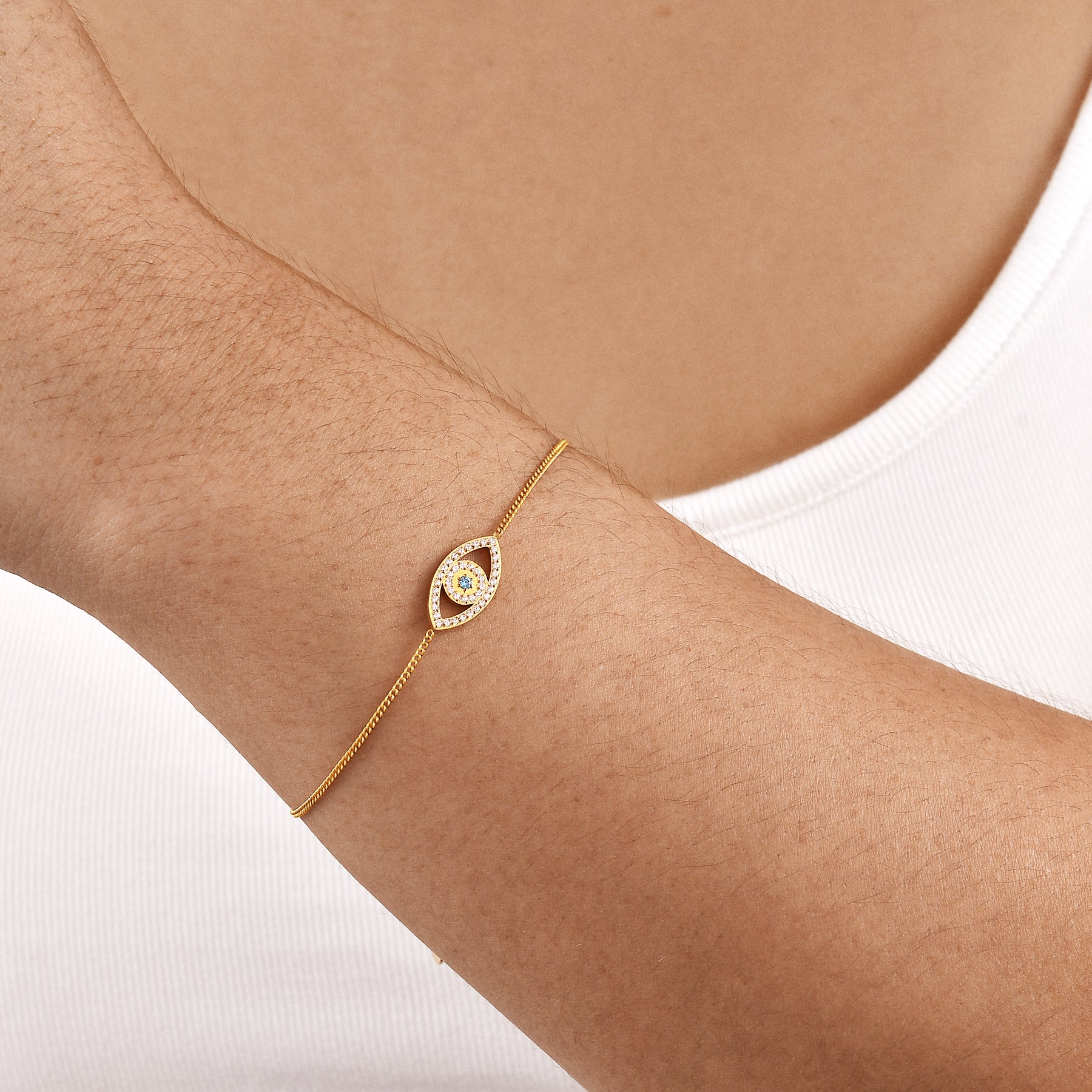 Sparkling Evil Eye Bracelet