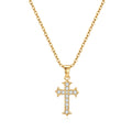 Glimmering Faith Cross Necklace