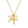 Trinity of Faith Cross Necklace