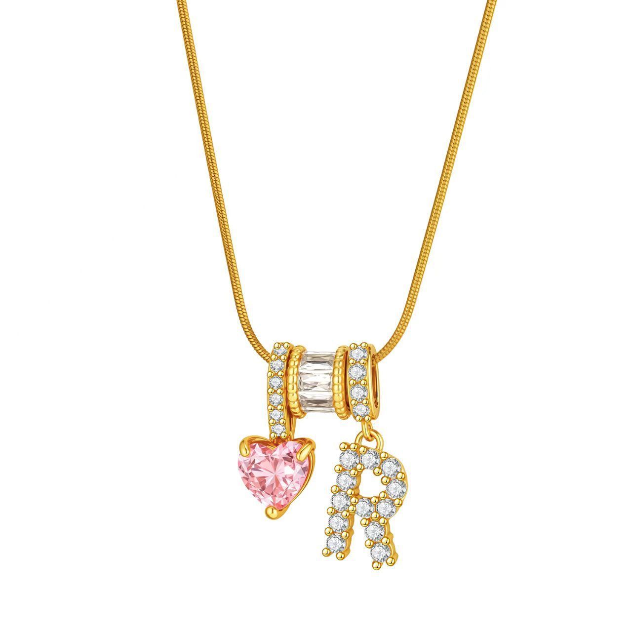 Douyin tk popular letter necklace, new letter necklace, sweet Spice Girl style ins style