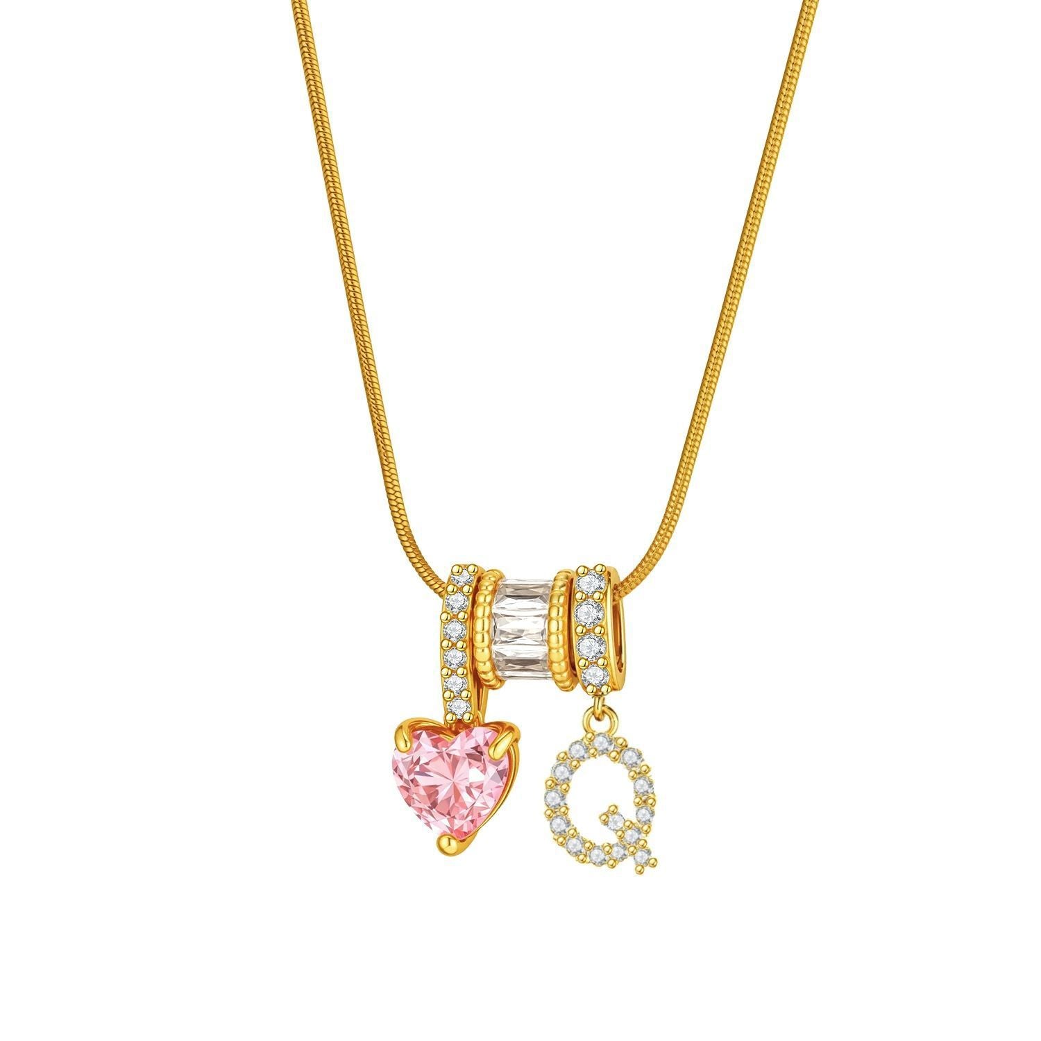 Douyin tk popular letter necklace, new letter necklace, sweet Spice Girl style ins style