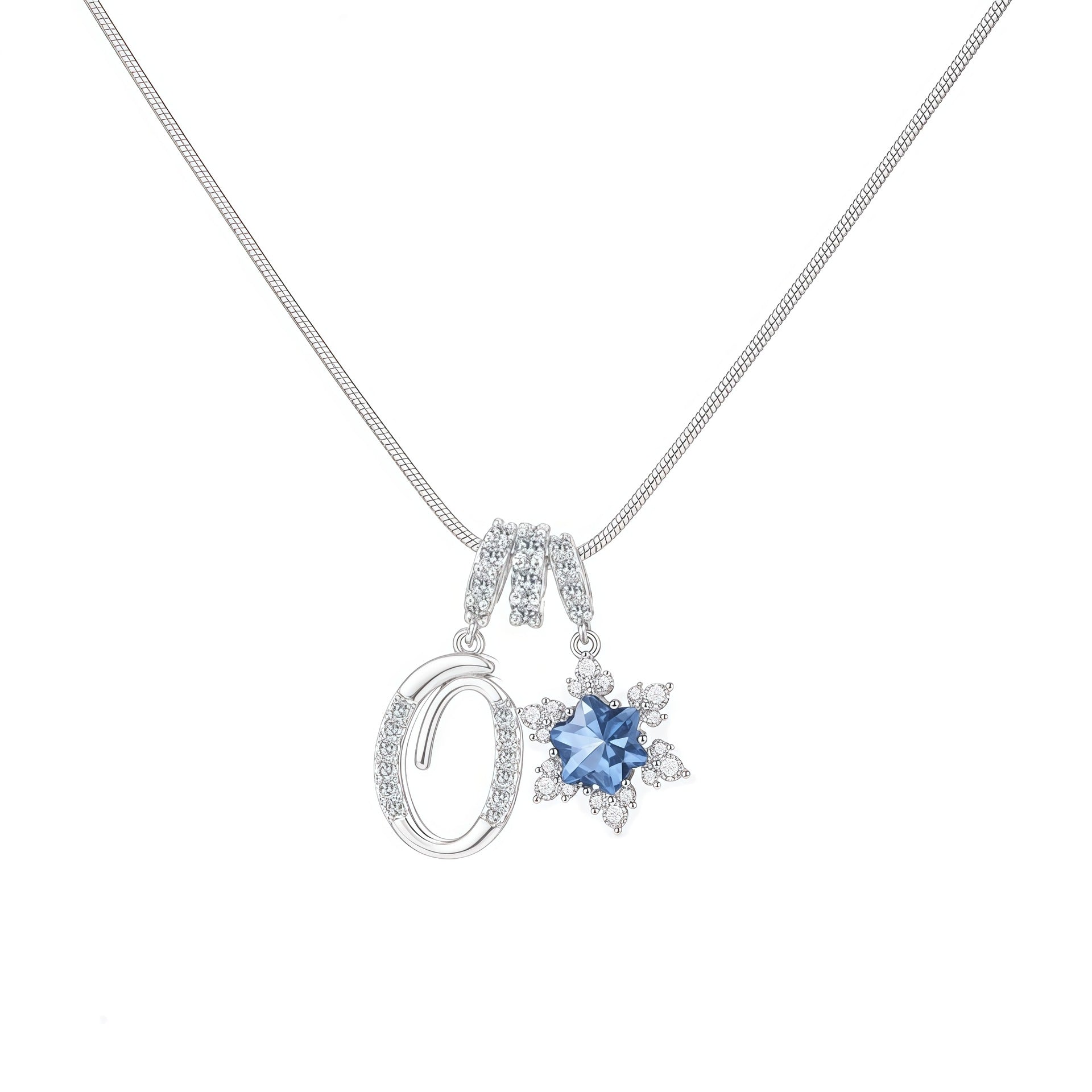 Cross-border explosion wish-love zircon English alphabet necklace series ins girlfriend gift