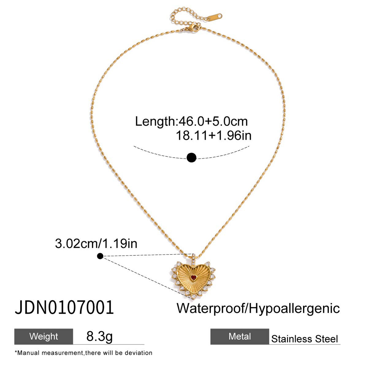 Jingqiao European and American cross-border jewelry titanium steel pearl necklace accessories women's sweater chain autumn and winter stainless steel jewelry cross-border