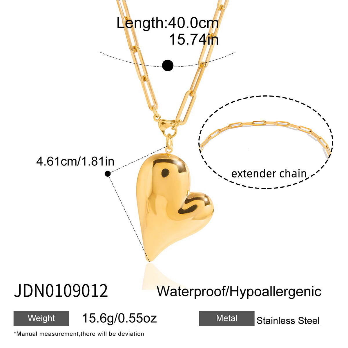 Jingqiao European and American cross-border jewelry titanium steel pearl necklace accessories women's sweater chain autumn and winter stainless steel jewelry cross-border