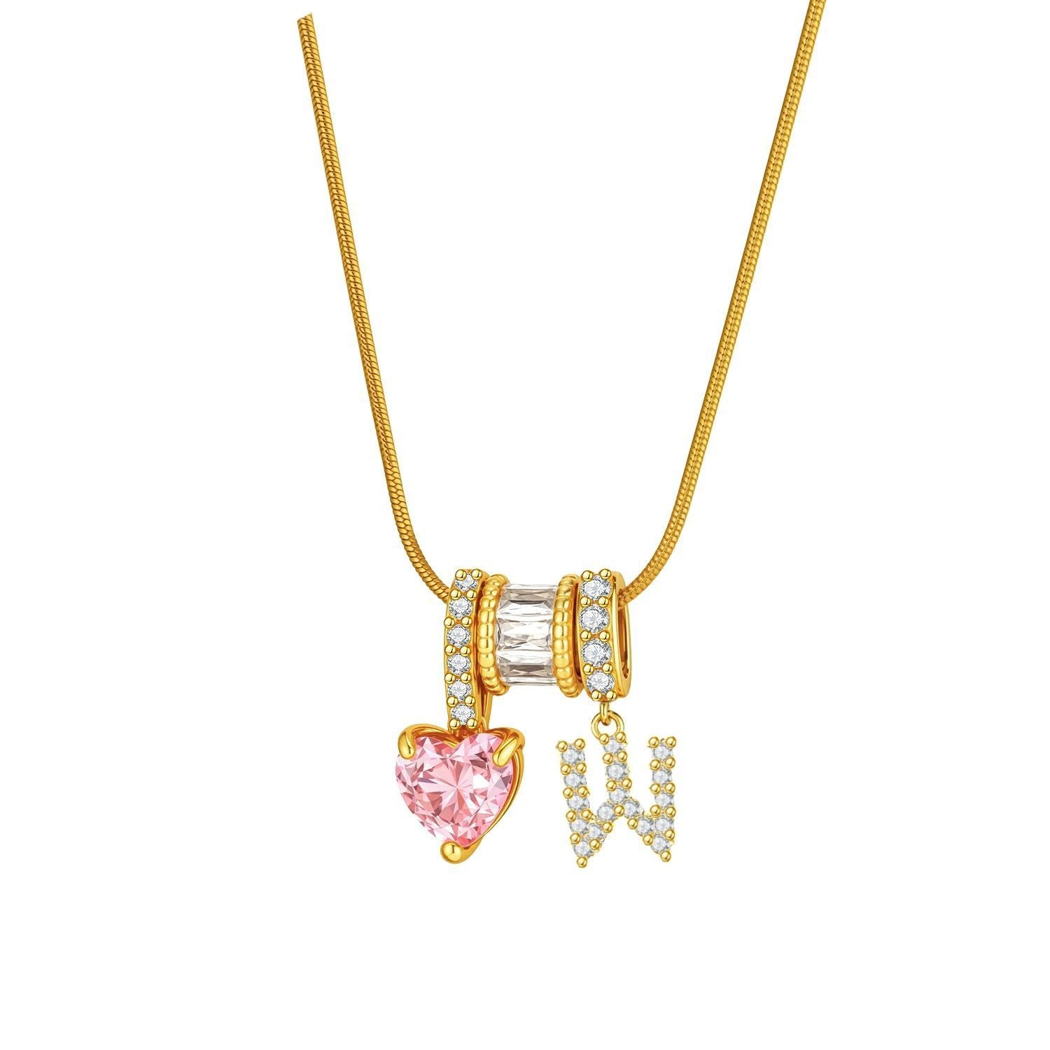 Douyin tk popular letter necklace, new letter necklace, sweet Spice Girl style ins style