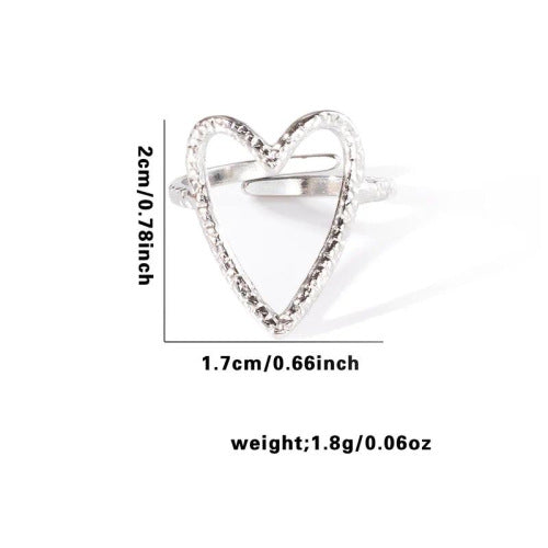 Fishtail high-end titanium steel ring fashion personality niche cross-border new palm plaid love non-fading ring