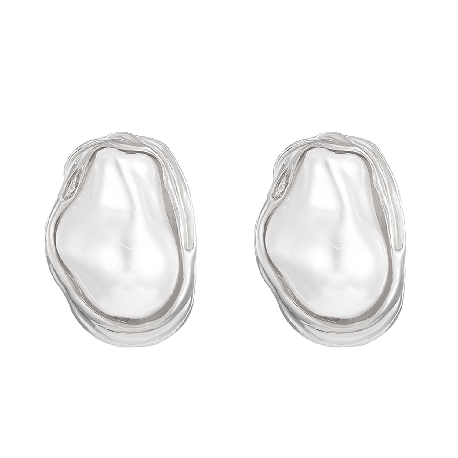 European and American cross-border baroque special-shaped pearl set jewelry women's high-end necklace earrings ring bracelet collar