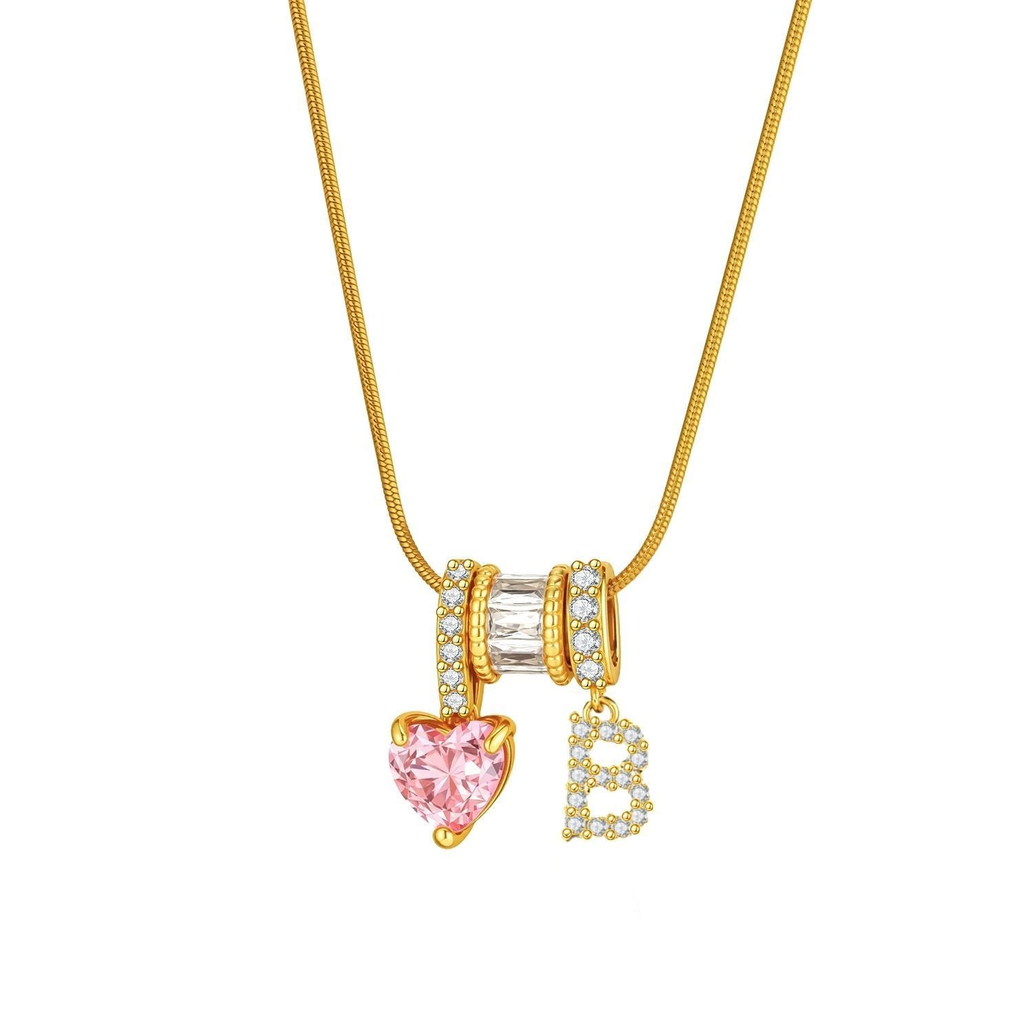 Douyin tk popular letter necklace, new letter necklace, sweet Spice Girl style ins style