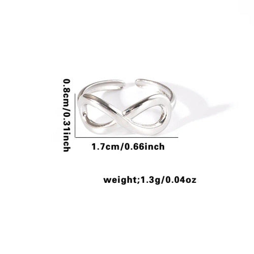 Fishtail high-end titanium steel ring fashion personality niche cross-border new palm plaid love non-fading ring