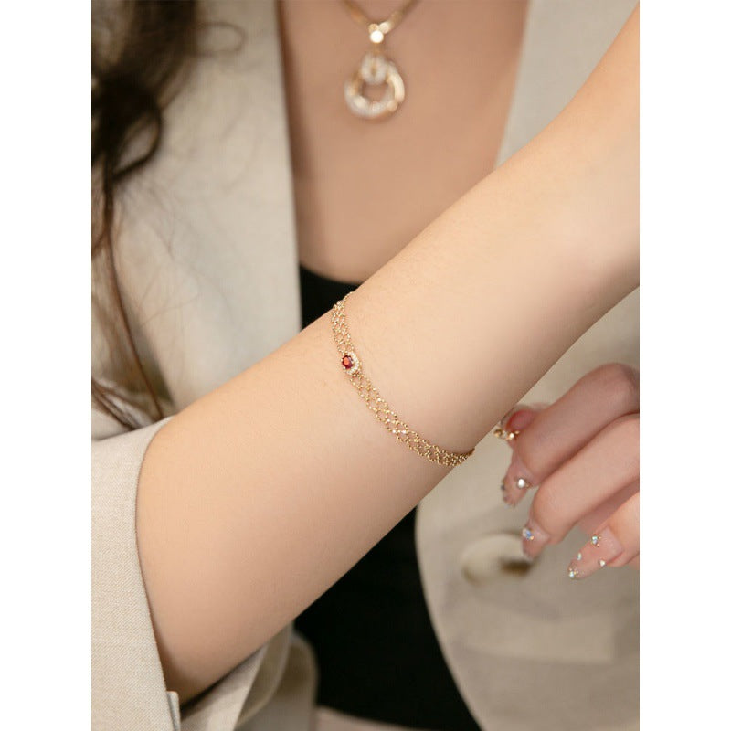 Lace woven vintage mesh bracelet fairy niche soft bracelet