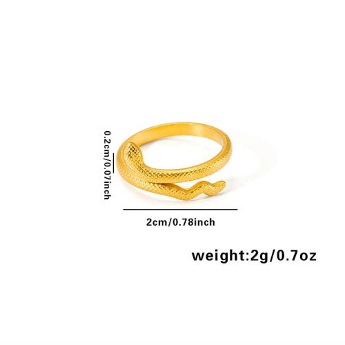 European and American fashion ins style simple titanium steel ring 18k gold-plated irregular geometric stainless steel women's jewelry hot-selling