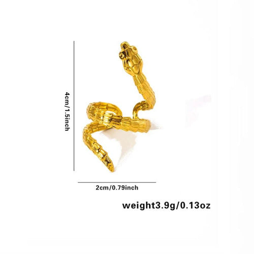 European and American fashion ins style simple titanium steel ring 18k gold-plated irregular geometric stainless steel women's jewelry hot-selling