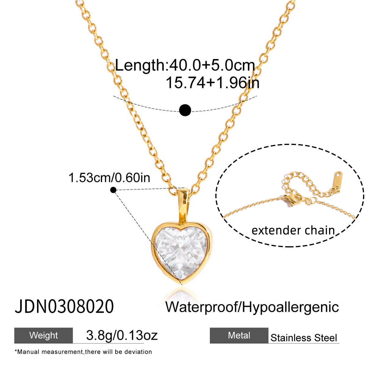Jingqiao European and American cross-border jewelry titanium steel pearl necklace accessories women's sweater chain autumn and winter stainless steel jewelry cross-border