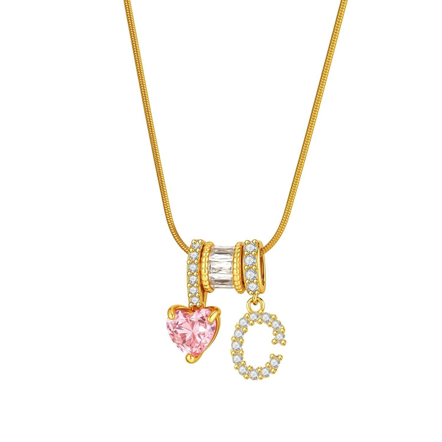 Douyin tk popular letter necklace, new letter necklace, sweet Spice Girl style ins style