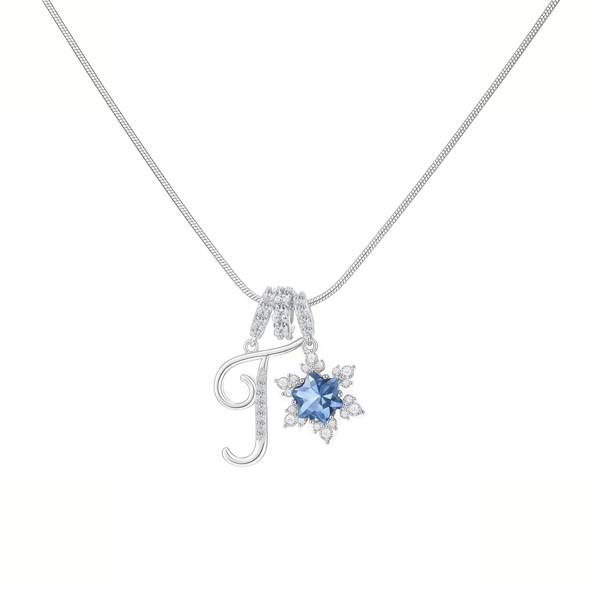 Cross-border explosion wish-love zircon English alphabet necklace series ins girlfriend gift