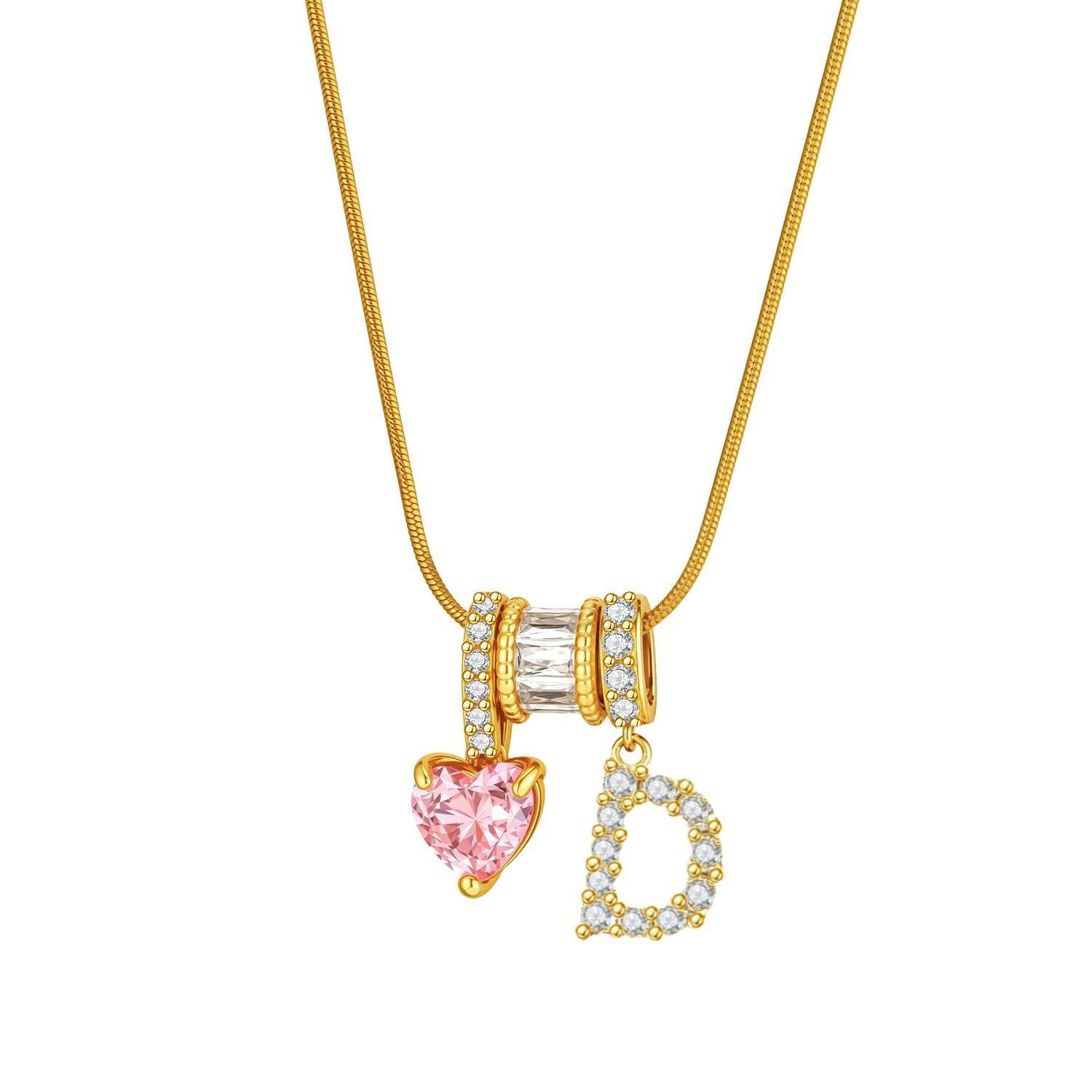 Douyin tk popular letter necklace, new letter necklace, sweet Spice Girl style ins style