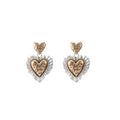 New Fireworks Love Series Retro Maillard Love Earrings Earrings Women