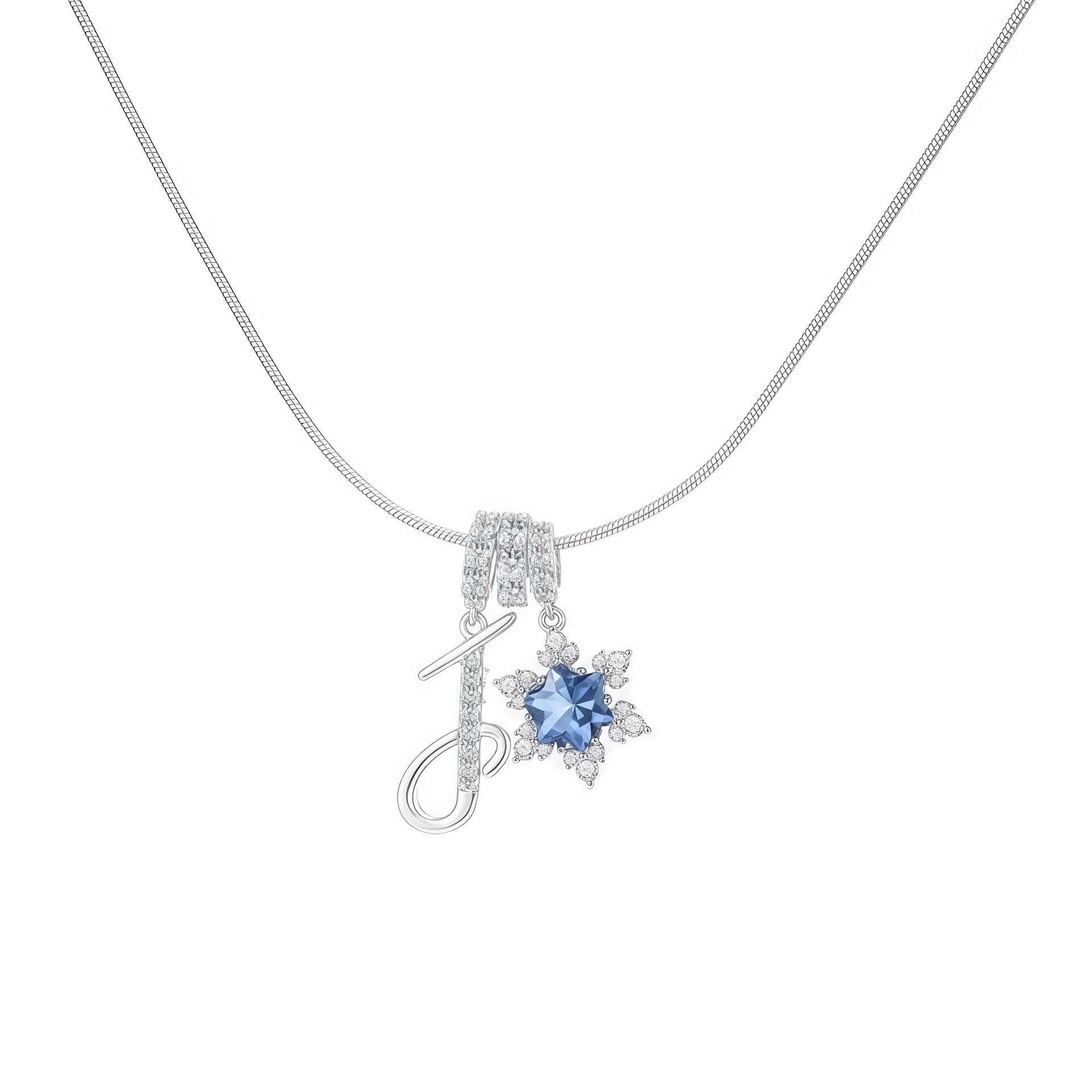 Cross-border explosion wish-love zircon English alphabet necklace series ins girlfriend gift